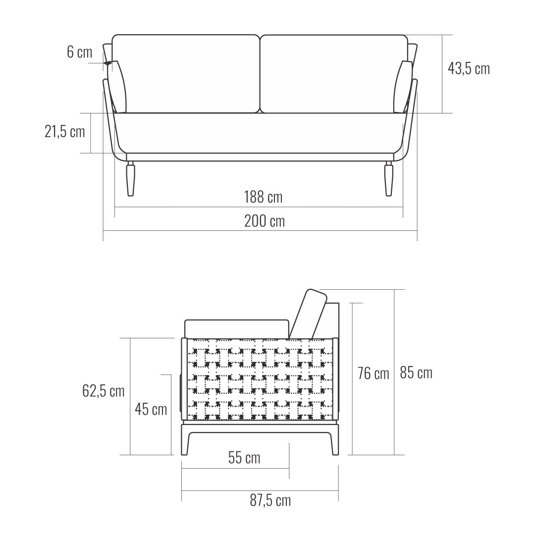 Sofá Cosy 3 cuerpos